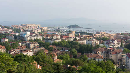 Qingdao Signal Hill Park, Shandong, Chinaのeditorial素材
