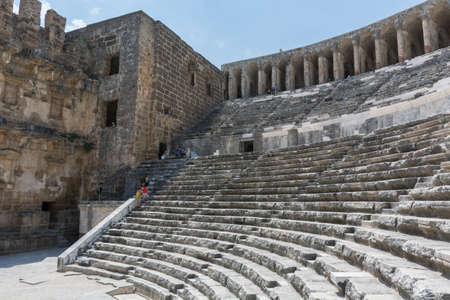 Aspendos Ancient Theater, Antalya, Turkeyのeditorial素材