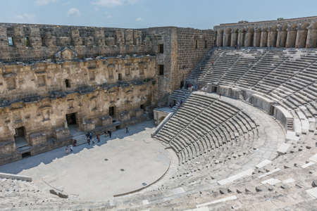 Aspendos Ancient Theater, Antalya, Turkeyのeditorial素材