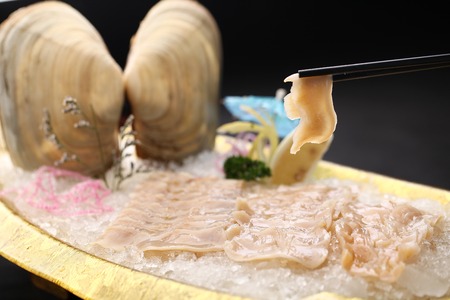 Geoduck sashimiの写真素材