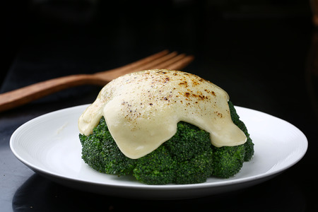 Baked broccoliの写真素材