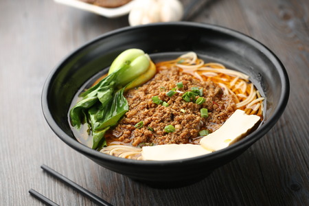 minced meat soup noodle