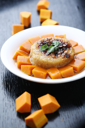 sweet potato with glutinous riceの写真素材