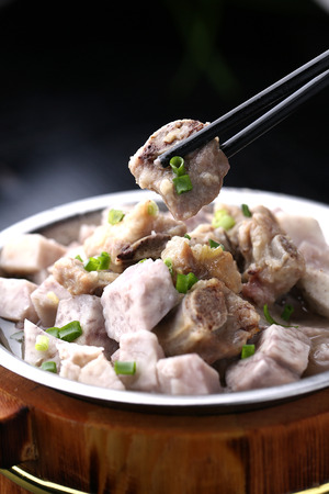 yam stew pork ribの写真素材