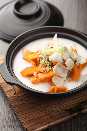 Chinese cuisine served in a bowlの写真素材