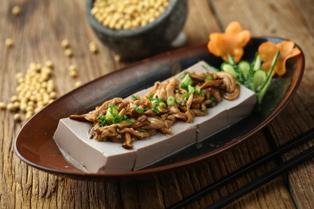 mushroom tofuの写真素材