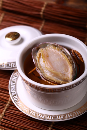 Abalone herbal soupの写真素材