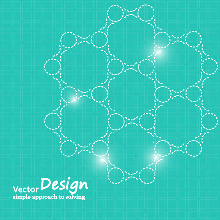 Background DNA strand genetics, chemistry, vector.のイラスト素材