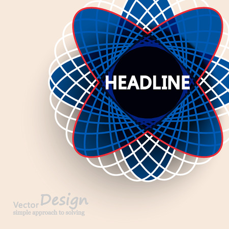 Colored shapes Abstract background vector graphics.のイラスト素材