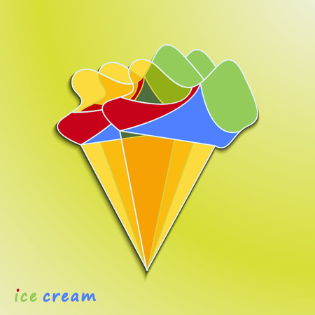 Ice cream icon vector.のイラスト素材