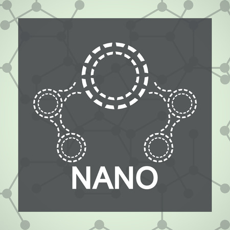 Symbol of moleculae structure. DNA vector logo design template.  Brochure desidn for genetic scienceのイラスト素材