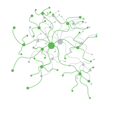 Abstract background with genetic and chemical compounds. DNA strands, pattern, atom and molecule. Science, technology, social network, connection conceptsのイラスト素材