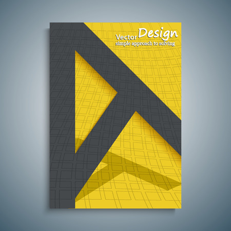 Cover with colored lines for magazines, banners, leaflets and books. Vector.のイラスト素材
