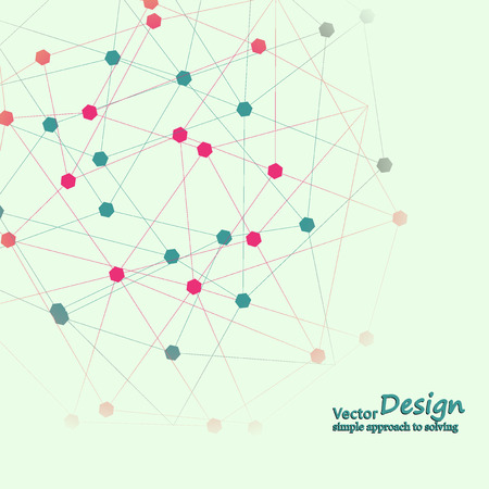 Abstract geometric shapes on a light background.のイラスト素材