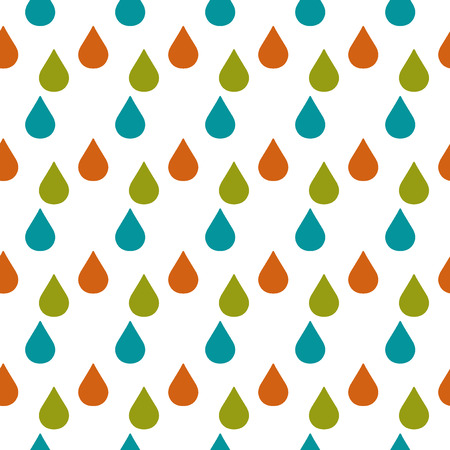 Seamless endless ornamental pattern with drops. Template for design fabric, covers, backgrounds, bannersのイラスト素材