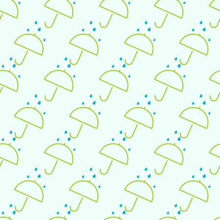 Seamless pattern with umbrellas. Vector design illustrationのイラスト素材