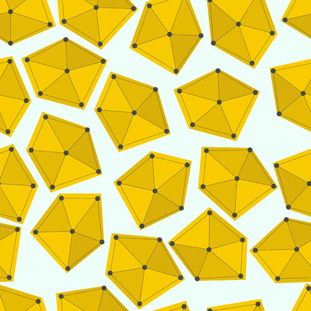 Seamless pattern with abstract geometric figures. Vector