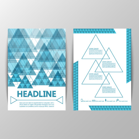 Brochure design abstract triangles. Triangle pattern background. For cover book, brochure, magazineのイラスト素材