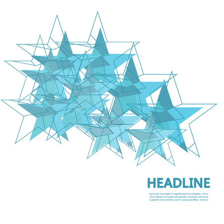Abstract creative  vector background with stars. For Web page, template designのイラスト素材