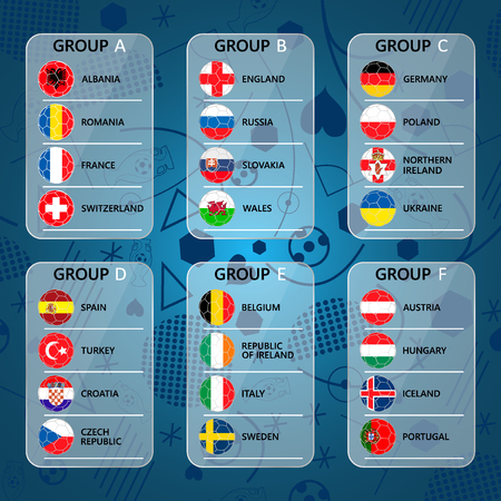 Flags of championship.のイラスト素材