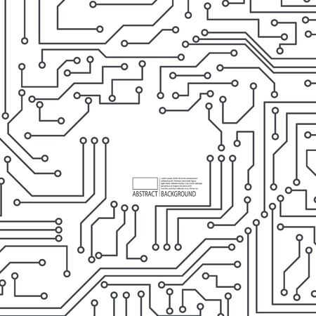 Abstract background of electronic board. Motherboard. Vector.