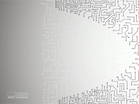 Abstract background of electronic board. Motherboard. Vector.のイラスト素材