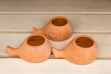 Ceramic crafts close up viewの写真素材