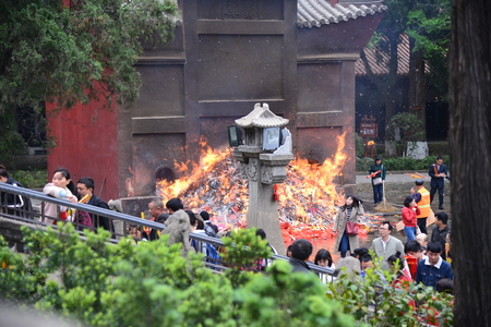 Nanyue Hengshan templeのeditorial素材