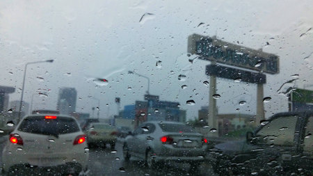 the rainy dayの写真素材