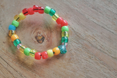 multi color bead bracelet