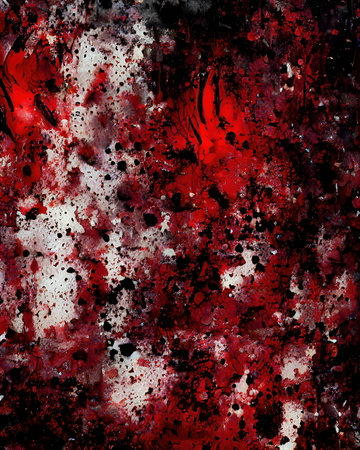 Abstract image on dirty background with blood stains on a murder scene.の写真素材