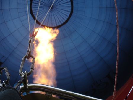Hot Air Balloon flameの写真素材