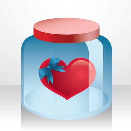 Love in a jarのイラスト素材