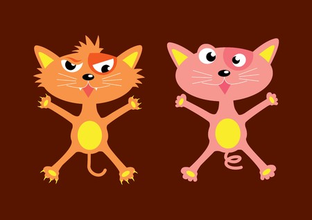 Silly catのイラスト素材