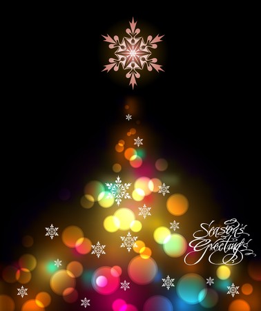 Shinny Christmas Treeのイラスト素材