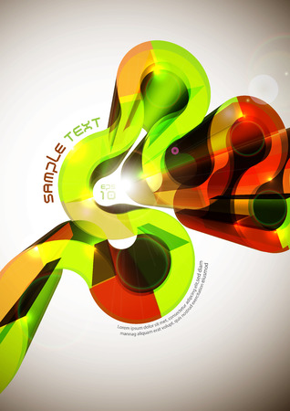 Abstract Vector 3D Structureのイラスト素材
