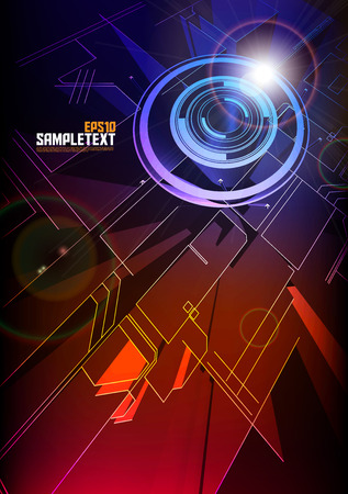 Vector 3D Digital Artのイラスト素材