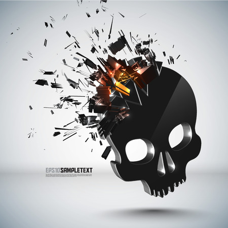 Vector Skull Crushingのイラスト素材