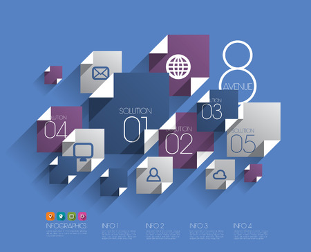 Vector Flat Graphic Design Templateのイラスト素材