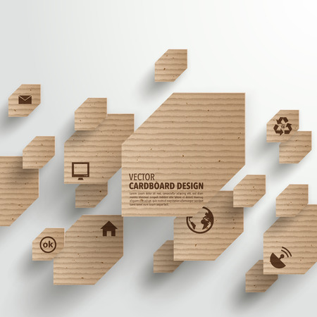 Vector Cardboard Graphicsのイラスト素材