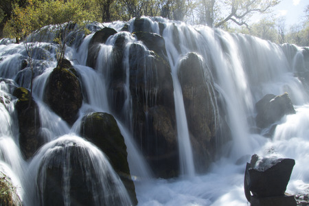 scenery in Jiuzhaigou, Shot in Sichuan Province, Chinaの写真素材