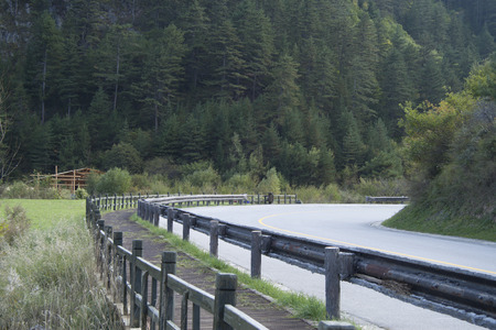 scenery in Jiuzhaigou, Shot in Sichuan Province, Chinaの写真素材
