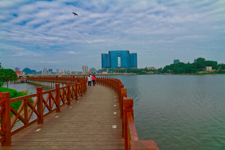 Guizhou Anshun Hong Reservoirのeditorial素材