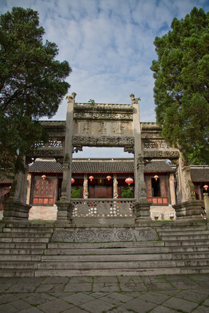 Guizhou Anshun Wen temple buildingのeditorial素材
