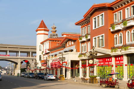 Street at the Guizhou colorful Vientiane Tourism Cityのeditorial素材