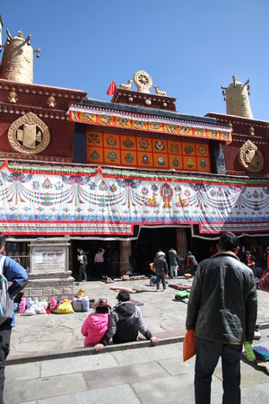 Jokhang Temple in Lhasa, Tibetのeditorial素材