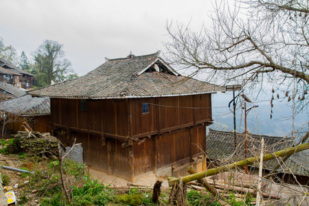House in Guizhou Province, Chinaのeditorial素材