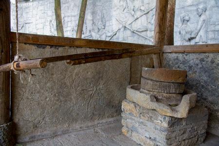 China's Guizhou Province, Anshun, Pingba County Tianlongtunbao area, discの写真素材