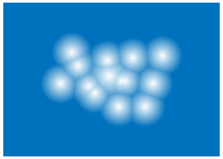 Image design. Molecules in microscope. View insight.のイラスト素材