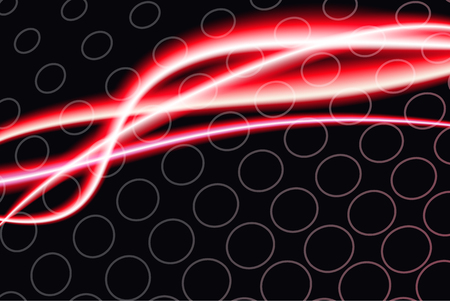 Neon lights presentation. Laser effect.  Black, pink and red tones.のイラスト素材